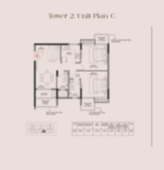 2 BHK floor plan (locked)