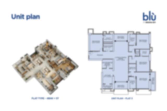 4.5 BHK (4 BHK + Study) floor plan (locked)