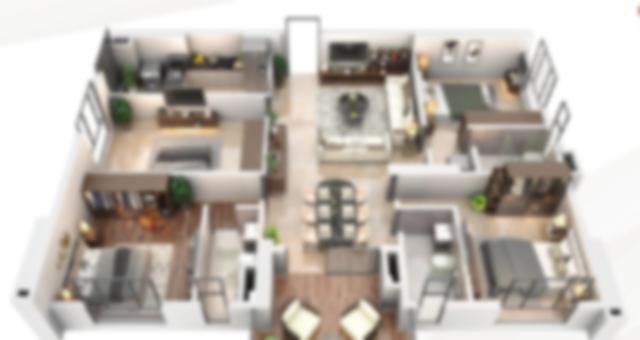4 BHK floor plan (locked)
