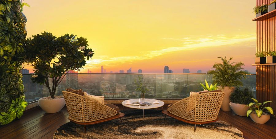 Landscaped deck
