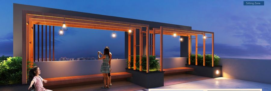 Rooftop sitting zone