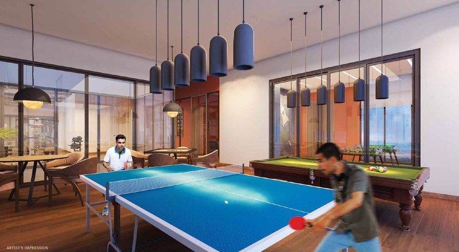 Indoor games room