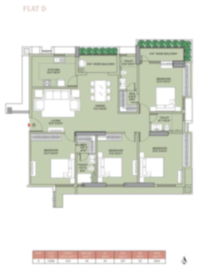 4 BHK floor plan (locked)
