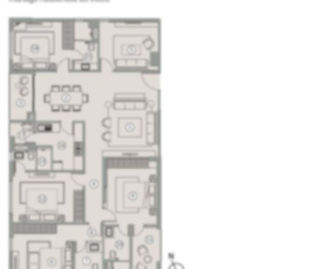 4.5 BHK (4 BHK + Study) floor plan (locked)