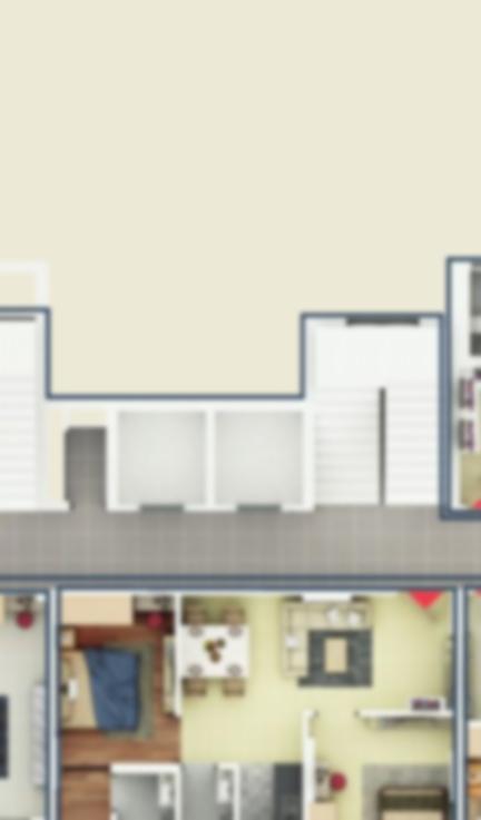2 BHK floor plan (locked)
