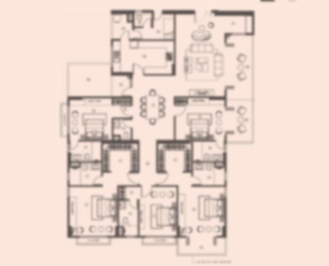 5 BHK floor plan (locked)